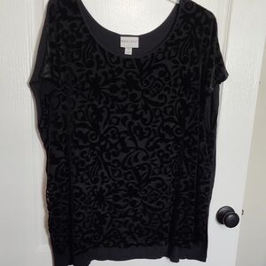 Black Velvet Women's Top